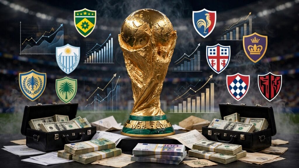 Levantamento revela que a Copa do Mundo de 2026 já movimentou mais de R$ 6,7 bilhões na janela. Veja quem mais lucrou e a análise do mercado da bola.