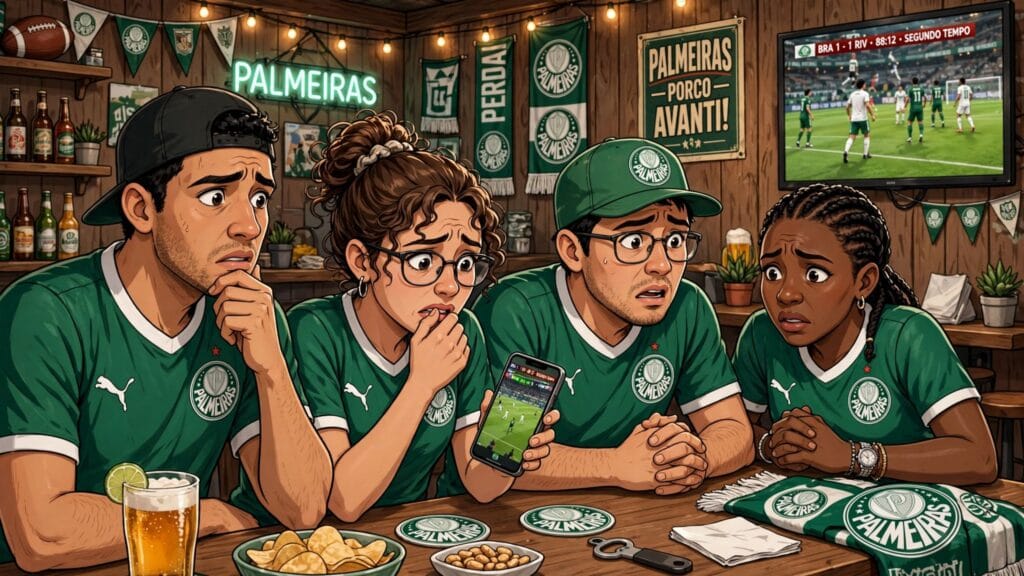 Palmeiras pressionado após Abel discutir com jornalistas na coletiva e o Flamengo golear o Mirassol por 5 a 1. Voz Palestrina analisa a repercussão.